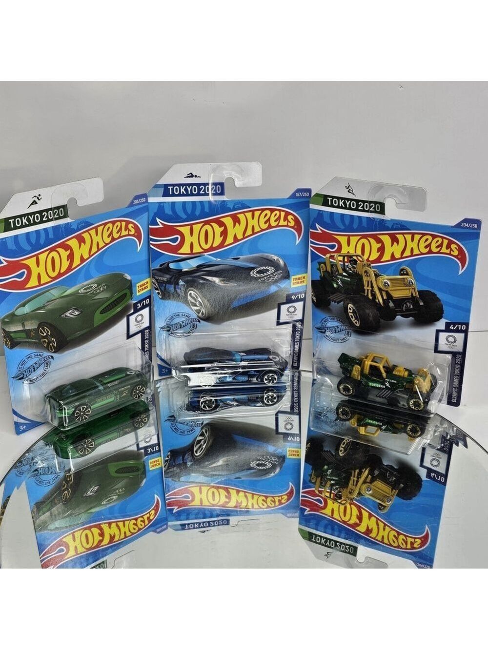 Hot Wheels Tokyo 2020 Set Of 3 Fast Felion, Mountain Mauler, Velocita Olympic